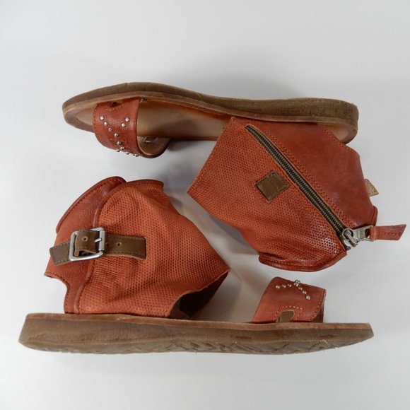 Miz Mooz Forge Comfort Flat SANDALS Size 36 5 5.5 Rust Leather Boho NEW $159 - Picture 5 of 12